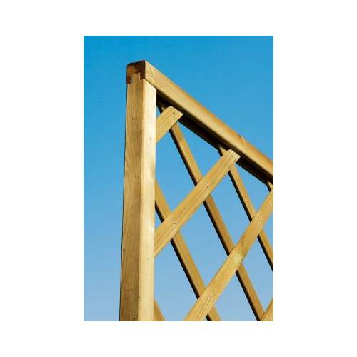 Treillis Bois avec cadre - 180 x 180 cm
