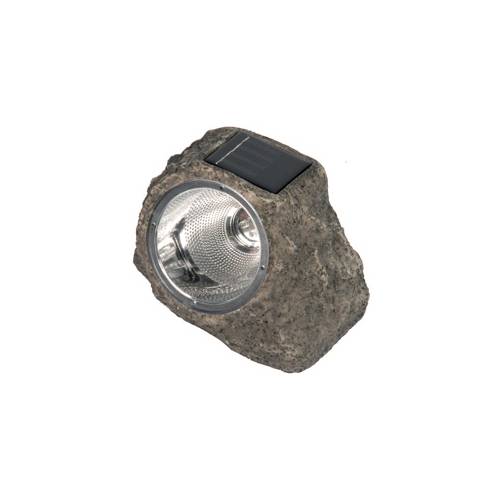 Rocher solaire 3 LED blanches en polyr�sine