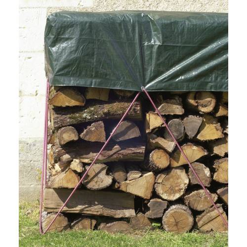 Bâche de protection imperméable pour bois - 1,5 x 6 m - 210 g/m²