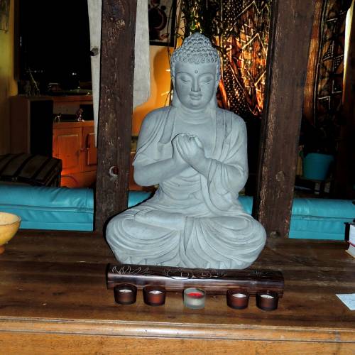 Statue de jardin Zen Bouddha - Hauteur 60 cm