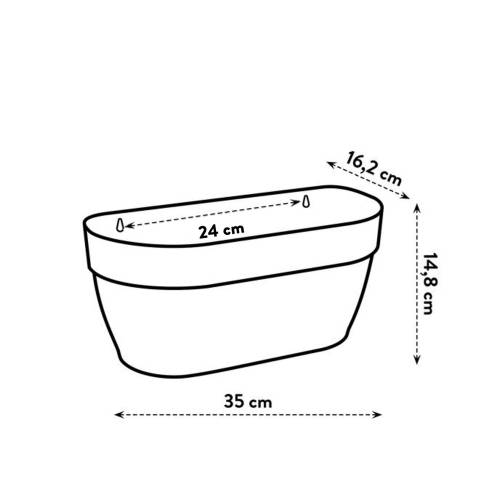 Pot Mural Vibia Campana - 35 cm-Vert Pistache-Elho