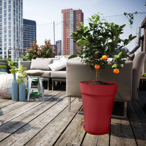 Loft Urban Round High  D.42 H.56  Rouge Thtre