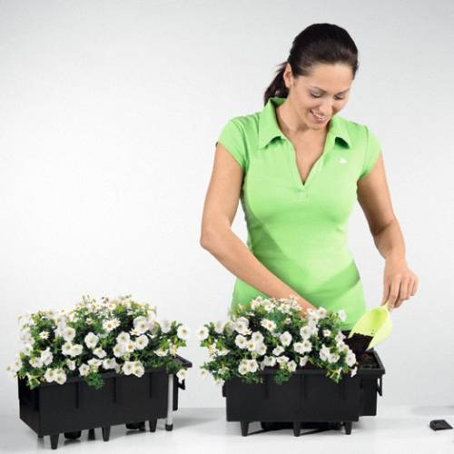 Balconera Cottage 80 - Noir Graphite - LECHUZA