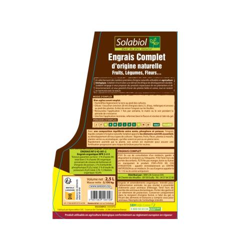 Engrais Complet Liquide - Solabiol
