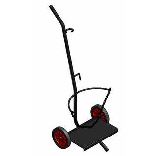 FLASHPRIX Chariot Porte-Bouteille Butane Stable 90kg - Roues Pivotantes Support 31,5 Cm